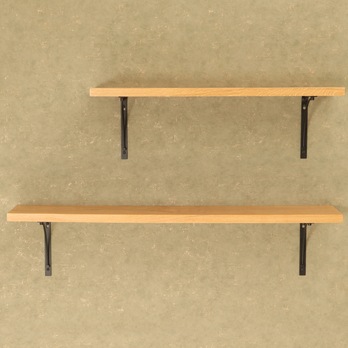 Nástěnná police KIRAL dub, šířka 125 cm 2