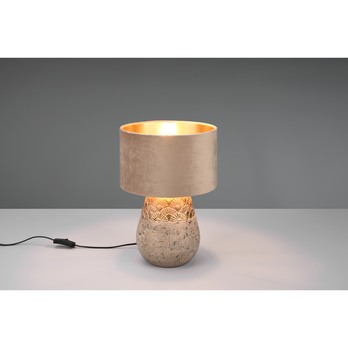 Stolní lampa KIRAN šedá/béžová 1