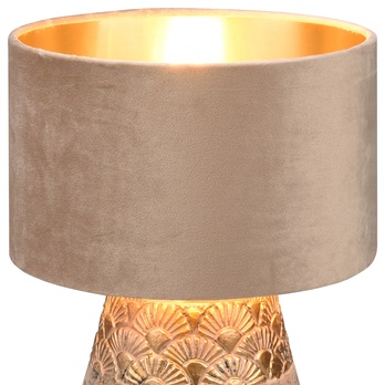 Stolní lampa KIRAN šedá/béžová 2