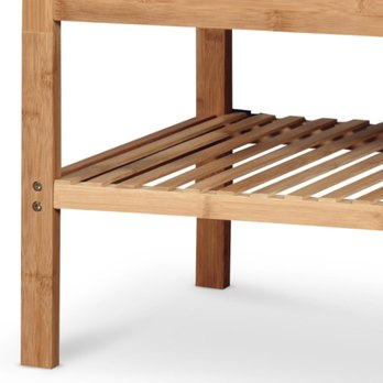 Botník KIRKE bambus/šedá, šířka 60 cm 4