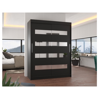 Šatní skříň KLOE černá 1