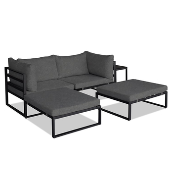 Zahradní set KNUD antracitová/tmavě šedá 2