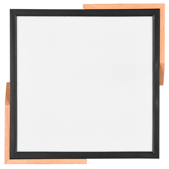 Stropní LED svítidlo KOV černá/světlé dřevo 2