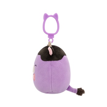 Klíčenka Squishmallows KRAVIČKA ALEXIE fialová/hnědá 5