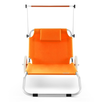 Zahradní lehátko KRETA oranžová 2
