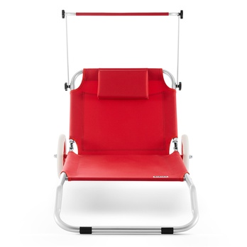 Zahradní lehátko KRETA červená 2