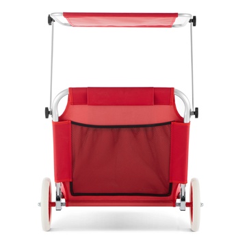 Zahradní lehátko KRETA červená 4