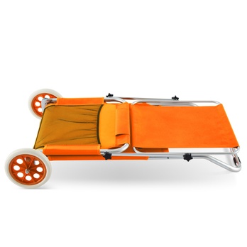 Zahradní lehátko KRETA oranžová 1