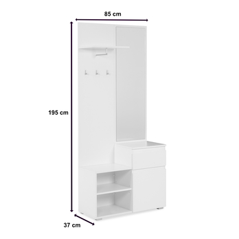 Předsíňová sestava  KRISTA 41 bílá 4