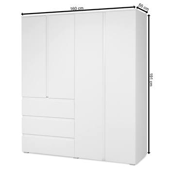 Šatní skříň KRISTA 60C bílá 4