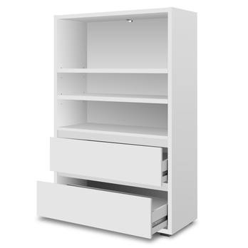 Regál KRISTA bílá, šířka 85 cm 1