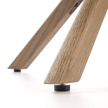 Jídelní židle KS-585 tmavě béžová/světlý ořech 9