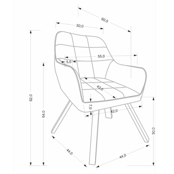 Jídelní židle KS-588 béžová 7