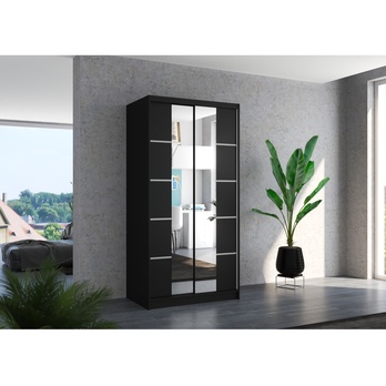 Šatní skříň KSAVERA černá 1