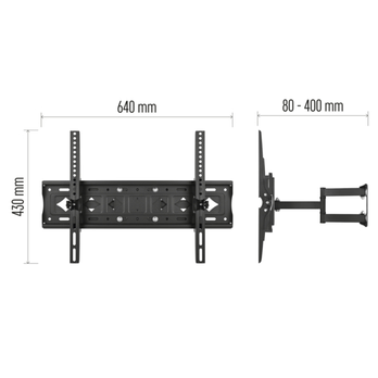 Výsuvný držák na TV KT02C polohovatelný, 42"-85" 7
