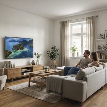 Výsuvný držák na TV KT03C polohovatelný, 32"-98" 1