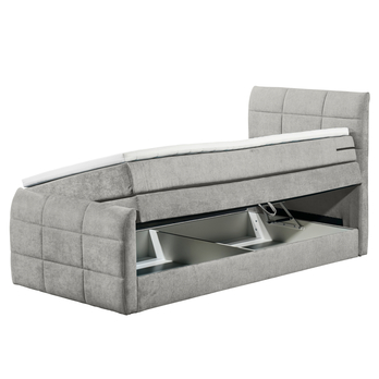 Postel boxspring KUBA 2 světle šedá, 120x200 cm 2