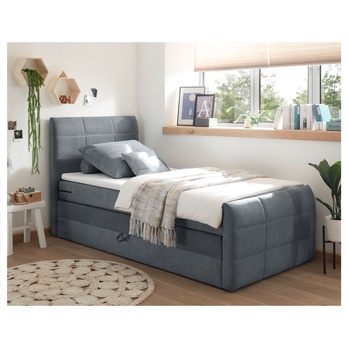 Postel boxspring KUBA 2 antracitová, 120x200 cm 1