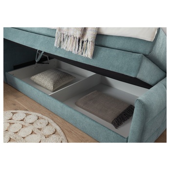Postel boxspring KUBA 2 světle modrá, 120x200 cm 3