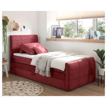 Postel boxspring KUBA 2 vínová, 120x200 cm 1