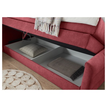 Postel boxspring KUBA 2 vínová, 120x200 cm 3