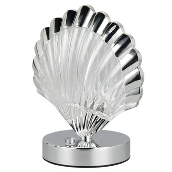 Stolní lampa KUORI chrom/průhledná 3