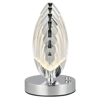 Stolní lampa KUORI chrom/průhledná 6