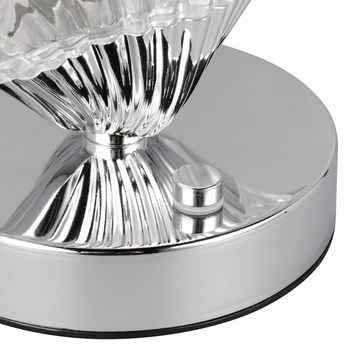 Stolní lampa KUORI chrom/průhledná 8