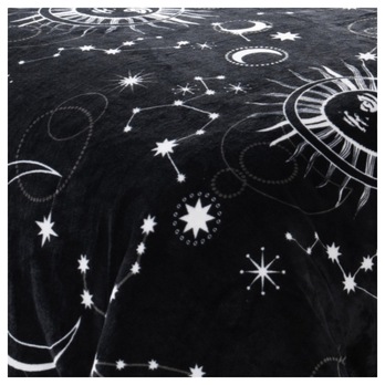 Povlečení LA LUNA černá, 70x90 a 140x220 cm 2