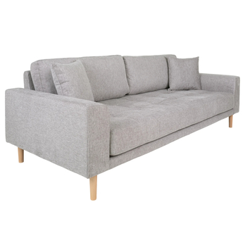 Pohovka LADIDO I210 světle šedá/přírodní 2