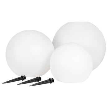 Set 3ks zahradních lamp LAFTUN bílá 1