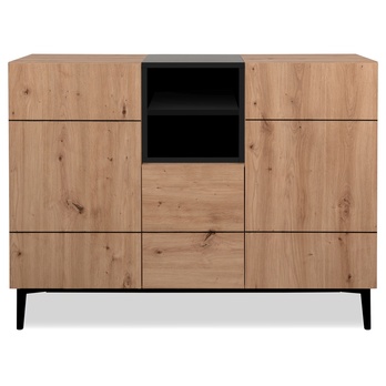 Komoda LAKKA 01B dub artisan/černá 5