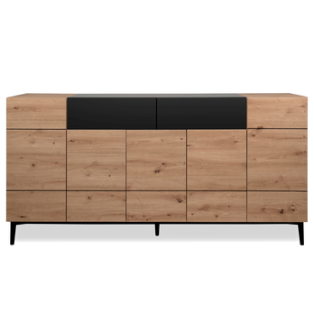Komoda LAKKA 51A dub artisan/černá 4