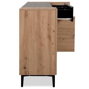 Komoda LAKKA 51A dub artisan/černá 7