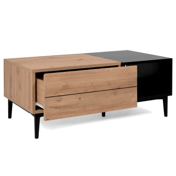 Konferenční stolek LAKKA 55A dub artisan/černá 2