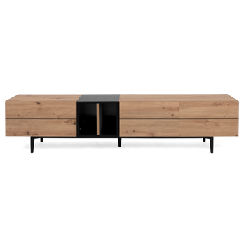 TV komoda LAKKA 56A dub artisan/černá 4