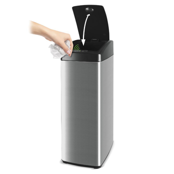 Bezdotykový koš LAMART LT8049 nerez/černá, 45 L 1