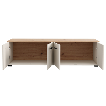 TV komoda LAMBETH 4D kašmírová/dub artisan 2