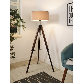 Stojací lampa LANTADA šedohnědá 1