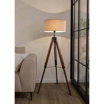 Stojací lampa LANTADA šedohnědá 2