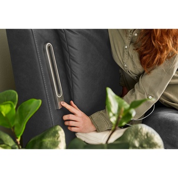 Postel boxspring LARA tmavě šedá 3