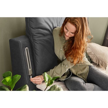 Postel boxspring LARA tmavě šedá 4