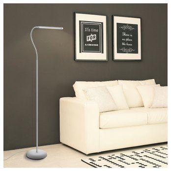 Stojací LED lampa LAROA bílá 1