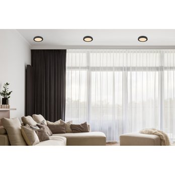 Stropní LED svítidlo LASSE 2 černá 1