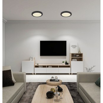 Stropní LED svítidlo LASSE 3 černá 1
