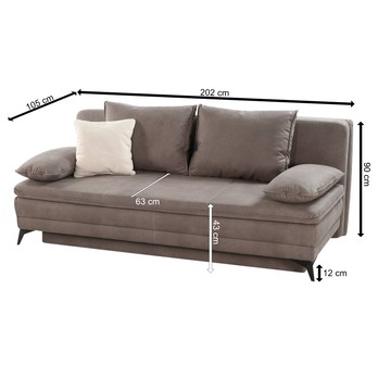 Pohovka LAURIN I světle hnědá 3