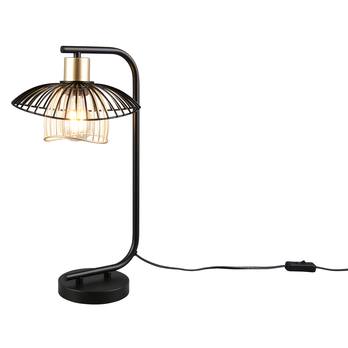 Stolní lampa LAURIS černá/zlatá 3