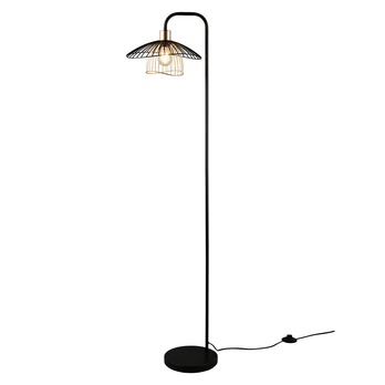 Stojací lampa LAURIS černá/zlatá 2