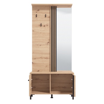 Předsíňová stěna LAVAL dub artisan/černá 2
