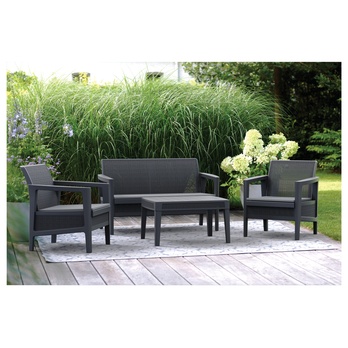 Zahradní sestava LAVONE 1 grafitová/šedá 1